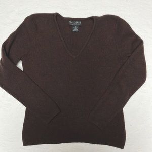 Mercer & Madison V neck Italian Merino Wool Sweater Fits Medium or Small